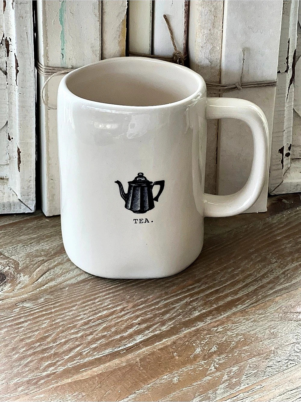 Rae Dunn TEA Ceramic Mug